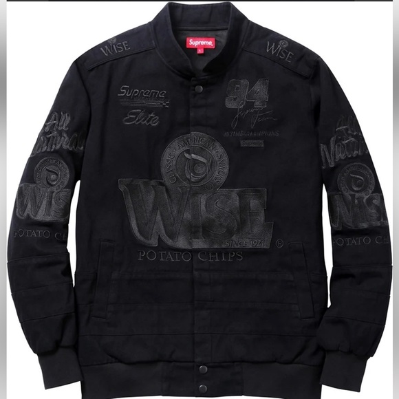 Supreme Other - Supreme Wise potato chip racing varsity jacket